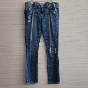Paige Jeans Womens 28 Verdugo Ultra Skinny Distressed Ripped Medium Wash